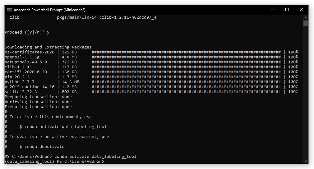 an activated conda python environment