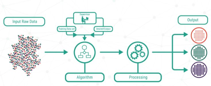 illustrating how a machine learning model learns from data